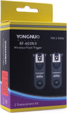 Yongnuo RF-603 II N3 2.4GHz Wireless Flash Trigger/Wireless Shutter Release Transceiver Kit for Nikon D600 D7100 D7000 D5000 D3000 D90