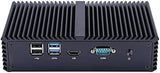 QOTOM Q330G4 Mini PC w/ 4GB RAM + 32GB SSD - Core i3, AES-NI, 4 Intel LAN, 15Watts, Industrial Mini PC Firewall Gateway Router (Q330G4-4R-32S) (4GB RAM + 32GB SSD)