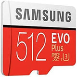 Samsung EVO Plus Class 10 Micro SDXC with Adapter, 512GB (MB-MC512GA)