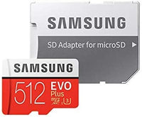 Samsung EVO Plus Class 10 Micro SDXC with Adapter, 512GB (MB-MC512GA)