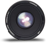 Yongnuo YN50MM F1.8 II AF/MF 0.35M Focus Distance Standard Prime Lens Black for Canon EF Mount EOS Cameras 5D IV 1DX I 200D II 850D 7D 6DII