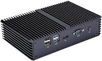QOTOM Q355G4 Barebone Mini PC - Core i5, AES-NI, 4 Intel LAN, 15Watts, Industrial Mini PC Firewall Gateway Router (Q355G4)