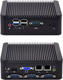 QOTOM Q190P Industrial PC - J1900 Quad Core, 4 Serial Ports (RS232), 2 Gigabit Ethernet, 10Watts