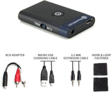 GOgroove Bluetooth Transmitter and Receiver 2-in-1 Wireless 3.5mm Adapter Kit - Stream Audio Between Your Smartphone, Tablet, PC, TV, Projector, MP3 and Wired Headphones, Car, Outdoor Speakers, More