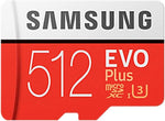 Samsung EVO Plus Class 10 Micro SDXC with Adapter, 512GB (MB-MC512GA)