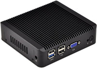 Qotom Q190G4 S01 Mini PC w/ 8GB RAM + 16GB SSD - J1900 Quad-Core CPU, 4 Intel Gigabit Ethernet NICs, 10W Max Power, Industrial Mini PC Firewall Router (Qotom-Q190G4-S01)