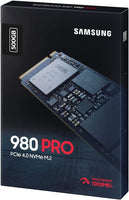 Samsung 980 PRO 500GB NVMe M.2 SSD, PCIe Gen 4.0 (MZ-V8P500BW)