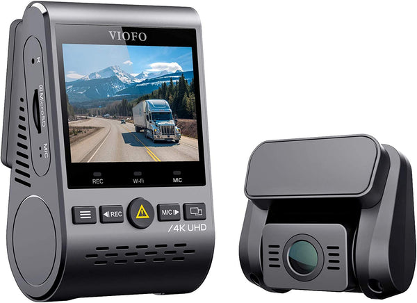 VIOFO A129 PRO Dual Channel Ultra 4K Front and 1080p Rear Car WiFi Dash Camera with GPS