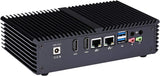 QOTOM Q330SY Barebone Mini PC - Core i3, AES-NI, 2 Intel LAN, 15Watts, Industrial Mini PC Firewall Gateway Router (Q330SY Barebone)