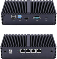 [Used Item] QOTOM Q355G4 Mini PC w/ 8GB RAM + 16GB SSD - Core i5, AES-NI, 4 Intel LAN, 15Watts, Industrial Mini PC Firewall Gateway Router (Q355G4-8R-16S)