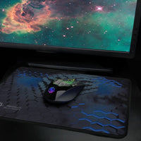 Large Gaming Mouse Pad XL Enhance - Extended Mouse Mat, Anti-Fray Stitching, Non-Slip Rubber Base, High Precision Tracking PUBG, League Legends, More