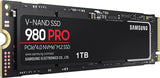 Samsung 980 PRO 1TB NVMe M.2 SSD, PCIe Gen 4.0 (MZ-V8P1T0BW)