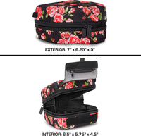 USA GEAR Hard Shell DSLR Camera Case (Floral) with Molded EVA Protection, Quick Access Opening, Padded Interior and Rubber Coated Handle-Compatible with Nikon, Canon, Pentax, Olympus and More