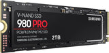 Samsung 980 PRO 2 TB PCIe 4.0 (bis zu 7.000 MB/s) NVMe M.2 (2280) Internes Solid State Drive (SSD) (MZ-V8P2T0BW)