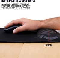 ENHANCE Mouse Pad with Wrist Rest Parent (Black)