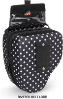 USA GEAR Hard Shell DSLR Camera Case (Polka Dot) with Molded EVA Protection, Quick Access Opening, Padded Interior and Rubber Coated Handle-Compatible with Nikon, Canon, Pentax, Olympus and More