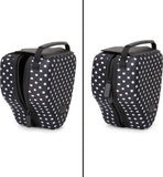 USA GEAR Hard Shell DSLR Camera Case (Polka Dot) with Molded EVA Protection, Quick Access Opening, Padded Interior and Rubber Coated Handle-Compatible with Nikon, Canon, Pentax, Olympus and More