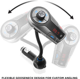 GOgroove FlexSMART X2 Bluetooth FM Transmitter for Car Radio with USB Charging , Multipoint Pairing , Music Controls , Handsfree Microphone - Sync with iPhone , Android , Tablets Updated 2019 Version