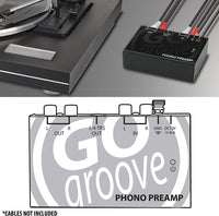 GOgroove Mini Phono Turntable Preamp Preamplifier - Compatible with Audio Technica, Crosley, Jensen, and more