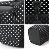 DSLR Digital Compact Camera Case Bag with Top Loading Accesibility, Shoulder Sling and Weather Resistant Bottom by USA Gear - Works with Canon, Nikon, Sony, Pentax and More - Polka Dot