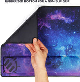 ENHANCE Large Gaming Mouse Pad with Wrist Support - Memory Foam Wrist Rest - XXL Extended Mousepad (31.5 x 13.78 in) with Anti-Fray Stitched Edges, Smooth Fabric Mat, Ergonomic Mousepad