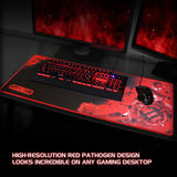 Extended Large Gaming Mouse Pad Enhance - XL Mouse Mat (31.5" x 13.75") Anti-Fray Stitching Professional Esports Low-Friction Tracking Surface Non-Slip Backing
